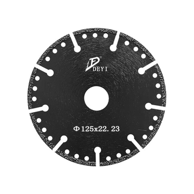 Το μαύρο κενό λεπίδων διαμαντιών τέμνον συγκόλλησε το δίσκο τεκτονικών 8mm